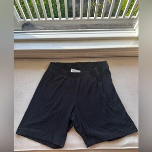 Old Navy Black Ribbed Biker Shorts